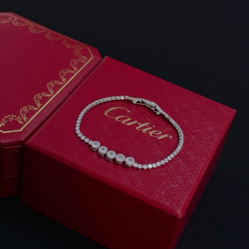 [原單對版] (配全套包裝) 卡地亞 Cartier鑲鑽手鍊，高端定制版本 鑲