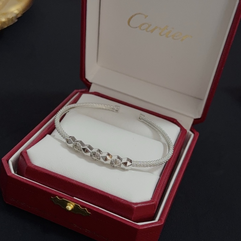 [原單對版] (配全套包裝) 卡地亞 Cartier鑲鑽釘手鐲 高端定制版本