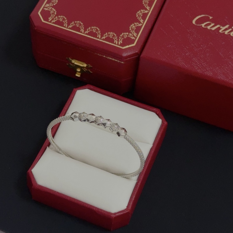 [原單對版] (配全套包裝) 卡地亞 Cartier鑲鑽釘手鐲 高端定制版本