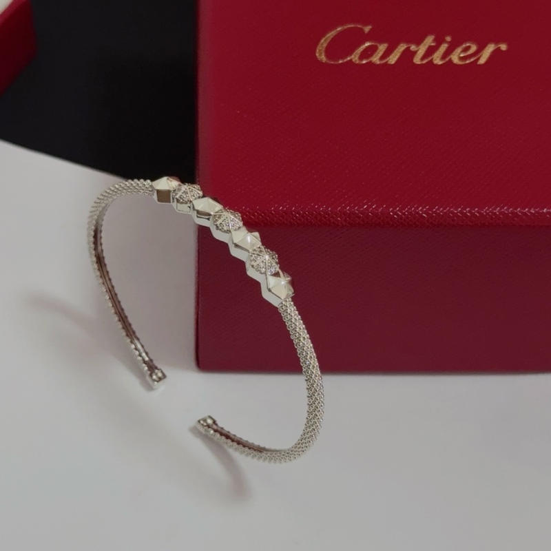 [原單對版] (配全套包裝) 卡地亞 Cartier鑲鑽釘手鐲 高端定制版本