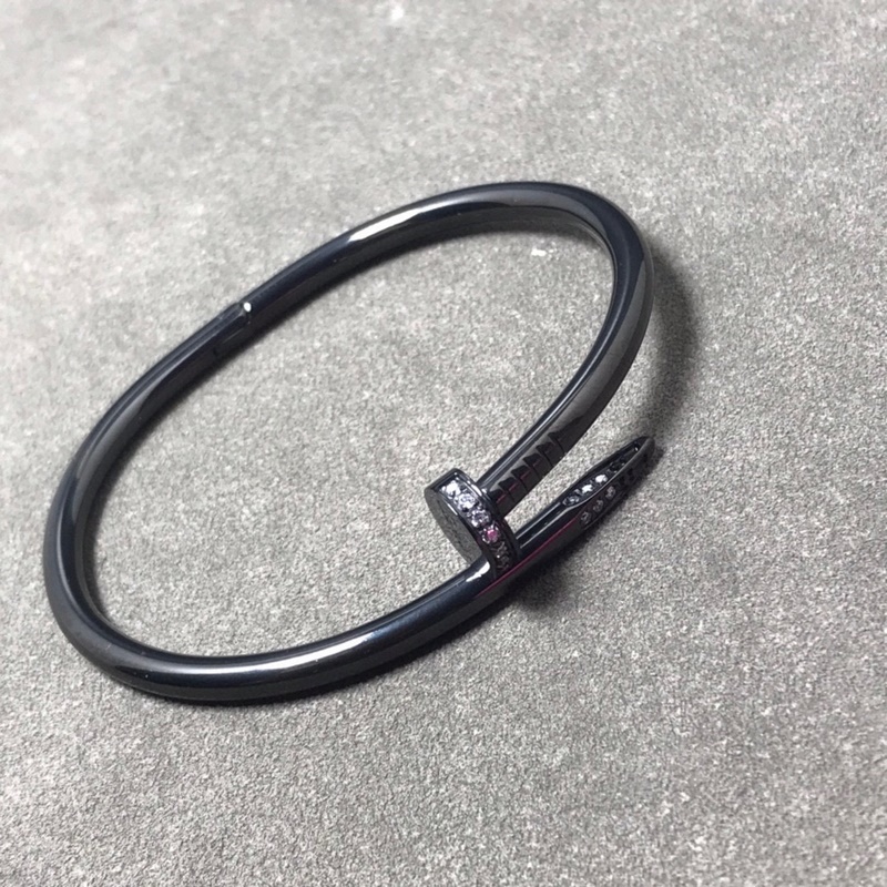 [原單對版] (配全套包裝) 卡地亞 Cartier 帶鑽釘子手鐲 JUST