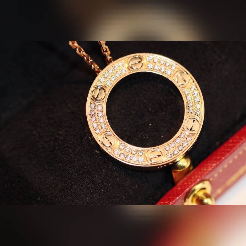 [原單對版] (配全套包裝) 卡家LOVE大圓餅項鍊重磅出爐！滿天星項鍊，經(jīng)典