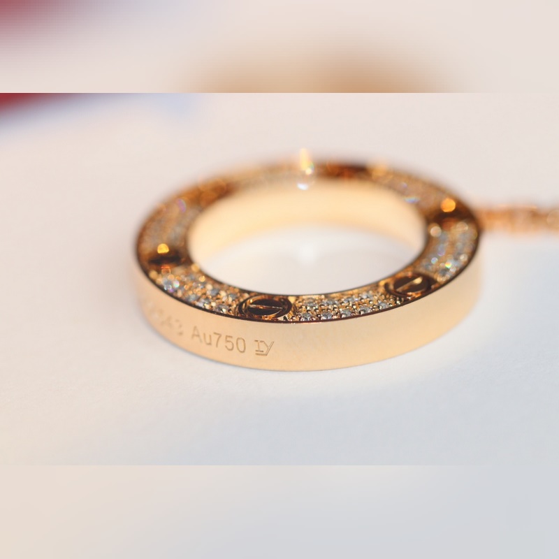 [原單對版] (配全套包裝) 卡地亞 CartierLOVE大圓餅項鍊重磅出爐