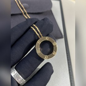 [原單頂級(jí)](配全套包裝) love系列[色色R]大餅項(xiàng)鍊 很好搭配衣服，超級(jí)大