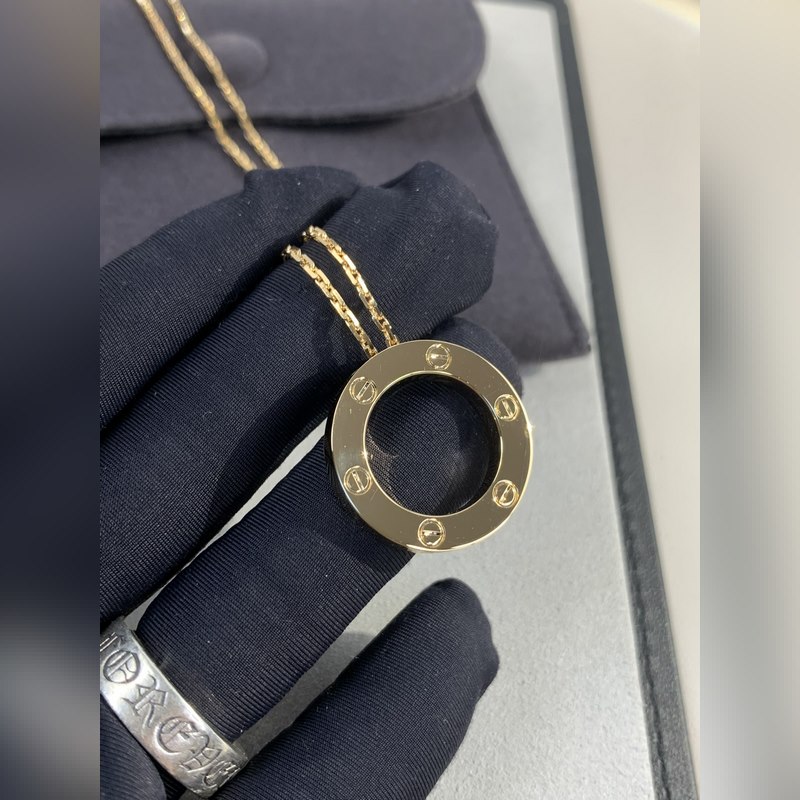 [原單頂級](配全套包裝) love系列[色色R]大餅項鍊 很好搭配衣服，超級大