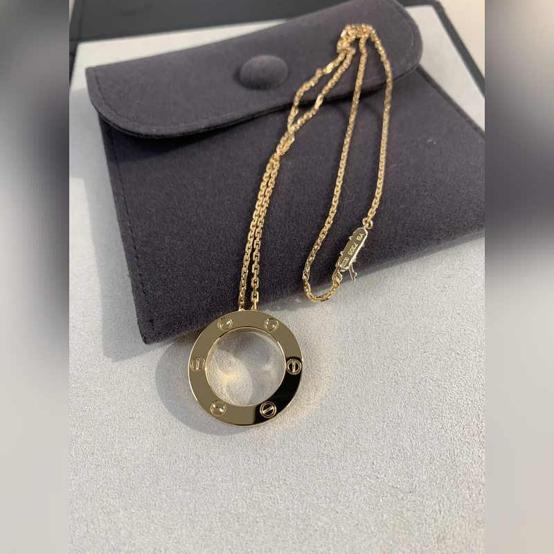 [原單頂級](配全套包裝) love系列[色色R]大餅項鍊 很好搭配衣服，超級大