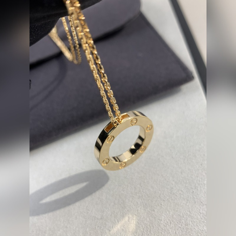 [原單頂級](配全套包裝) love系列[色色R]大餅項鍊 很好搭配衣服，超級大