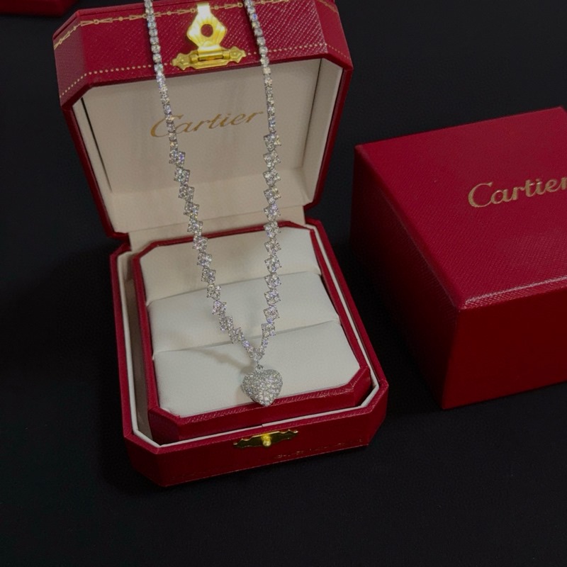 [原單對版] (配全套包裝) 卡地亞 Cartier鑲鑽項鍊 高端定制版本 鑲