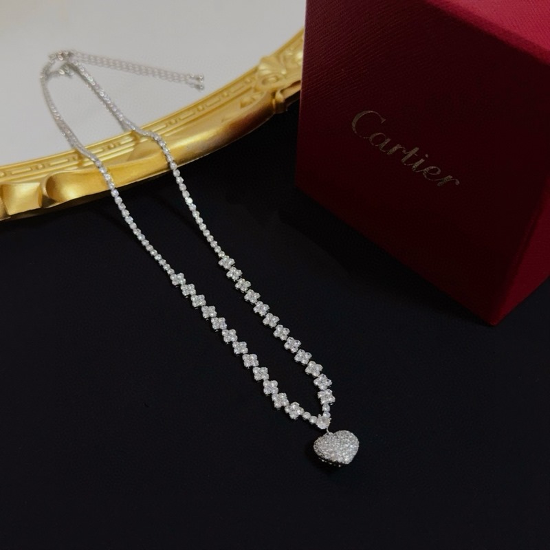 [原單對版] (配全套包裝) 卡地亞 Cartier鑲鑽項鍊 高端定制版本 鑲