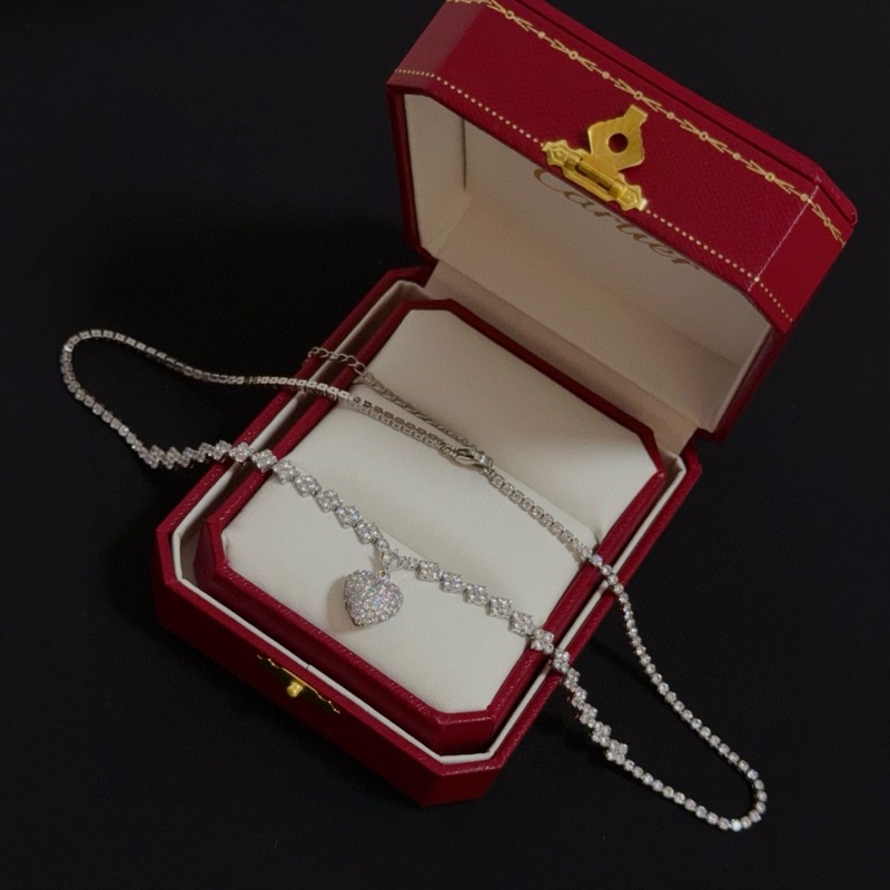 [原單對版] (配全套包裝) 卡地亞 Cartier鑲鑽項鍊 高端定制版本 鑲