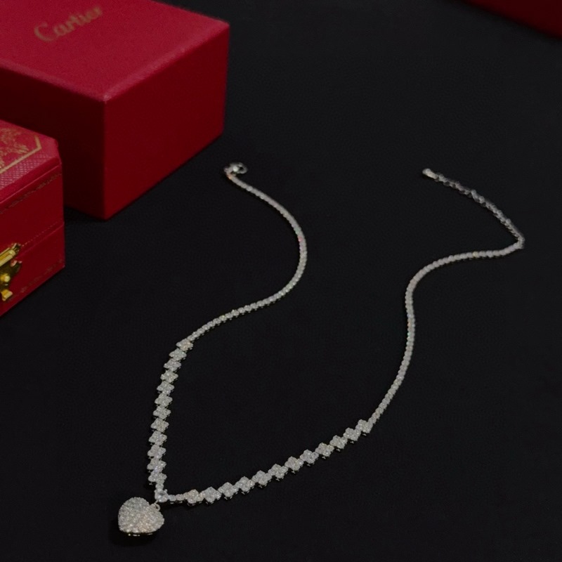 [原單對版] (配全套包裝) 卡地亞 Cartier鑲鑽項鍊 高端定制版本 鑲
