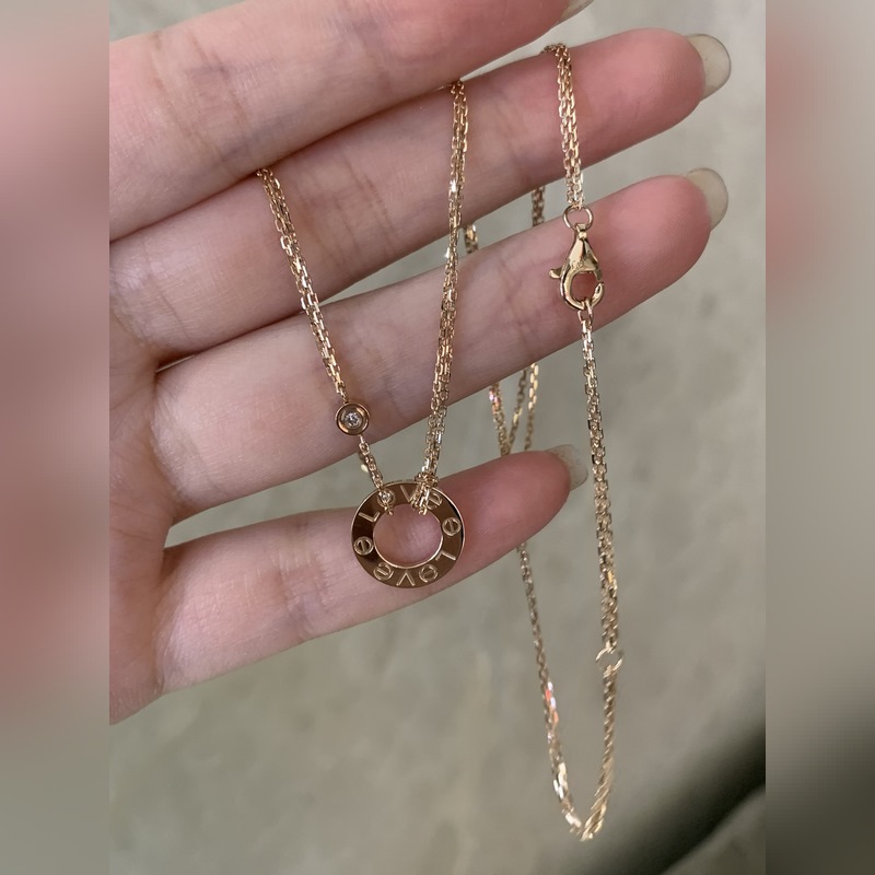 [原單對(duì)版] (配全套包裝) 卡地亞 Cartier小餅項(xiàng)鍊