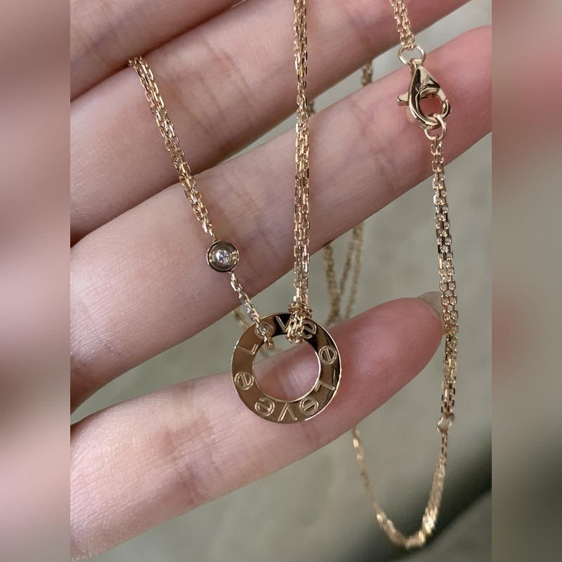 [原單對(duì)版] (配全套包裝) 卡地亞 Cartier小餅項(xiàng)鍊