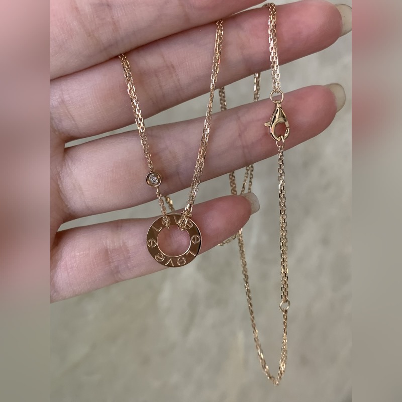 [原單對(duì)版] (配全套包裝) 卡地亞 Cartier小餅項(xiàng)鍊