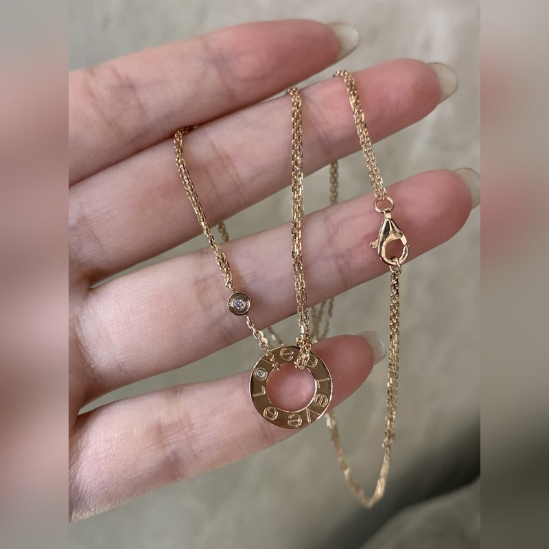 [原單對(duì)版] (配全套包裝) 卡地亞 Cartier小餅項(xiàng)鍊