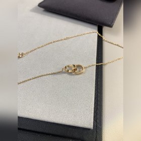 [原單對(duì)版] (配全套包裝) 無鑽雙環(huán)項(xiàng)鍊~ love雙環(huán)項(xiàng)鍊玫瑰金 經(jīng)典的卡