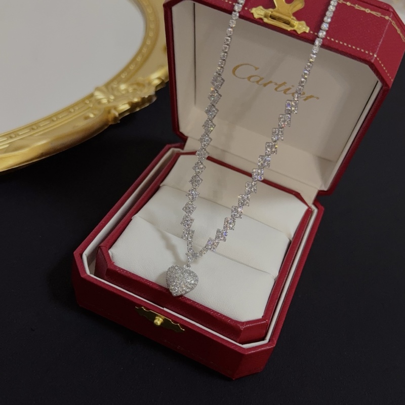 [原單對版] (配全套包裝) 卡地亞 Cartier鑲鑽項鍊 高端定制版本 鑲
