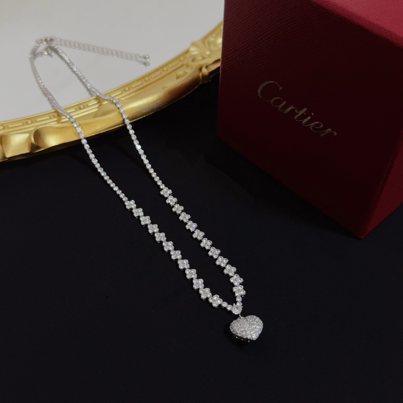 [原單對版] (配全套包裝) 卡地亞 Cartier鑲鑽項鍊 高端定制版本 鑲