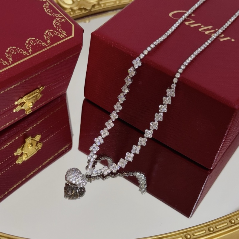 [原單對版] (配全套包裝) 卡地亞 Cartier鑲鑽項鍊 高端定制版本 鑲