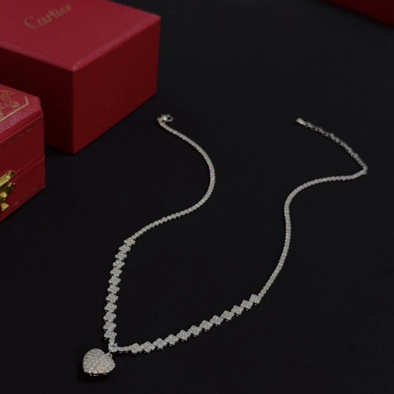 [原單對版] (配全套包裝) 卡地亞 Cartier鑲鑽項鍊 高端定制版本 鑲