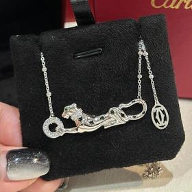 卡地亞 Cartier光面金錢豹項(xiàng)鍊