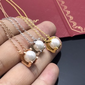 卡地亞 Cartier項(xiàng)鍊 新品牛角珍珠項(xiàng)鍊