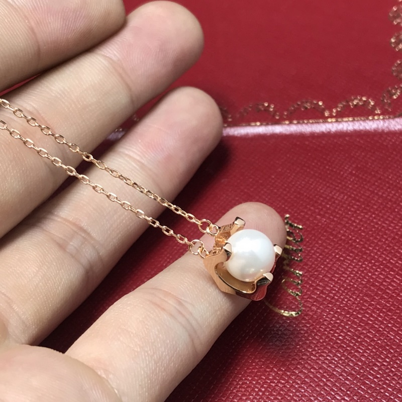 卡地亞 Cartier項鍊 新品牛角珍珠項鍊