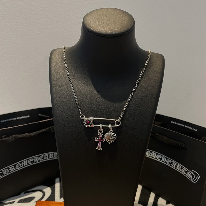 [原單對版] (配全套包裝) Chrome Hearts克羅心經典十回形針十字