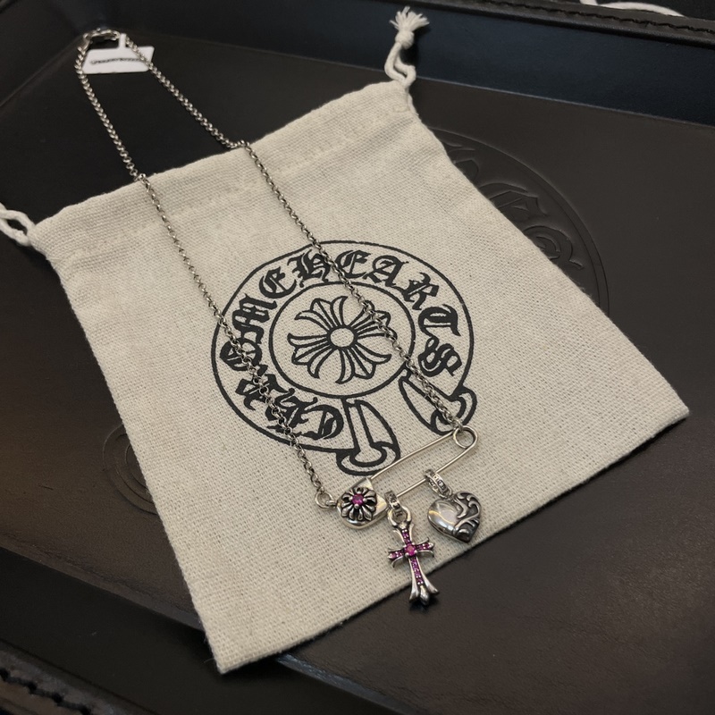 [原單對版] (配全套包裝) Chrome Hearts克羅心經典十回形針十字