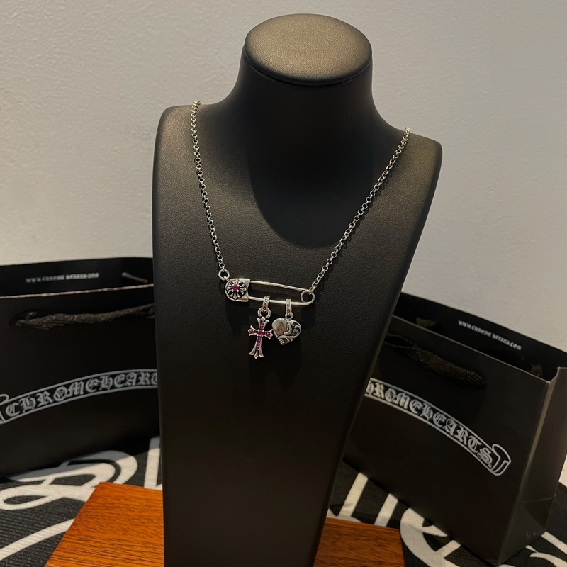 [原單對版] (配全套包裝) Chrome Hearts克羅心經典十回形針十字