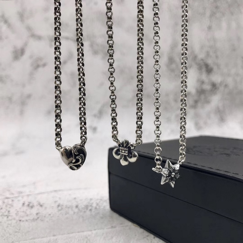 [原單對版] (配全套包裝) Chrome hearts克羅心小套鍊，簡約時尚