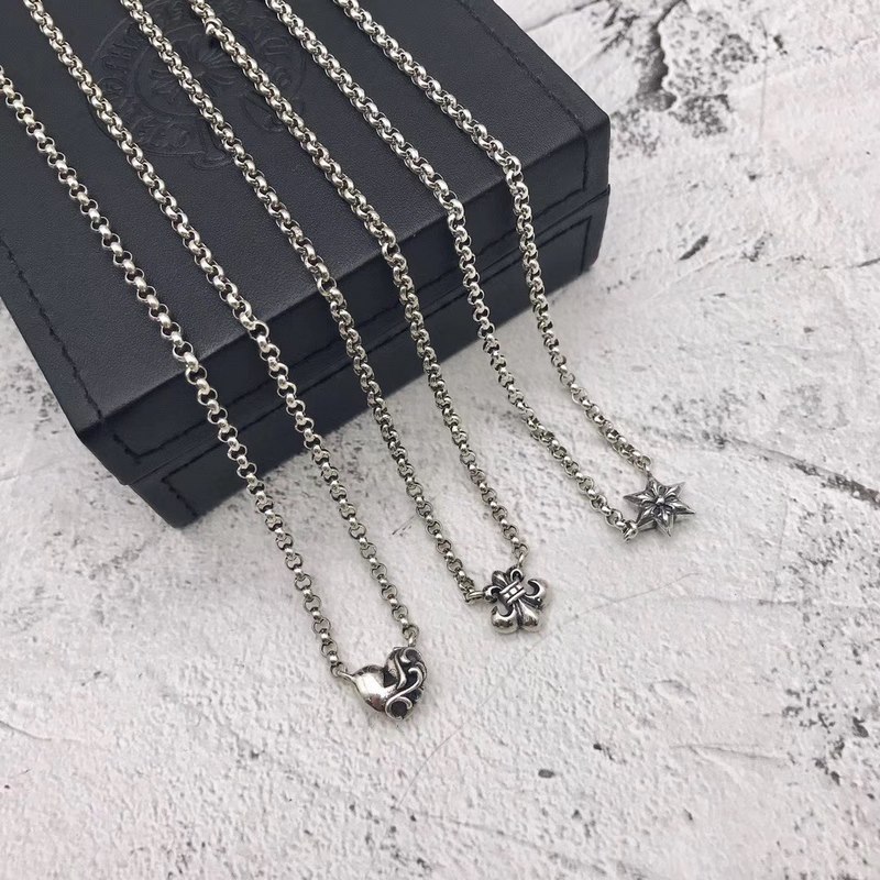 [原單對版] (配全套包裝) Chrome hearts克羅心小套鍊，簡約時尚