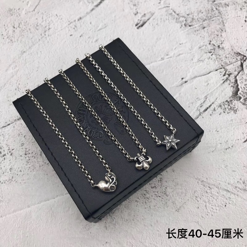 [原單對版] (配全套包裝) Chrome hearts克羅心小套鍊，簡約時尚