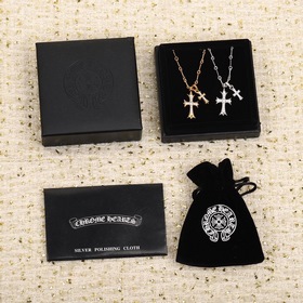 [原單對版] (配全套包裝) [Chrome Hearts克羅心十字架金色、銀