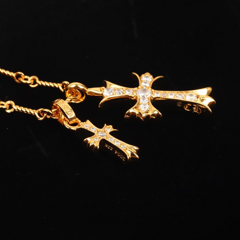 [原單對版] (配全套包裝) [Chrome Hearts克羅心十字架金色、銀