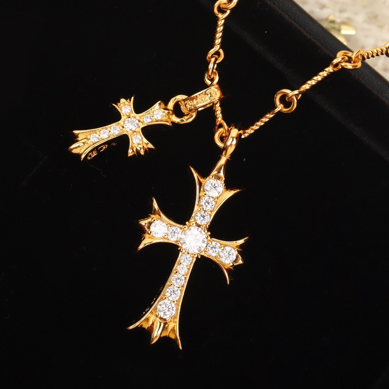 [原單對版] (配全套包裝) [Chrome Hearts克羅心十字架金色、銀