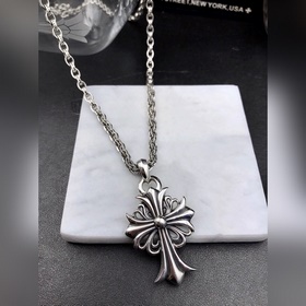 Chrome Hearts克羅心 十字架 十字花吊墜項鍊