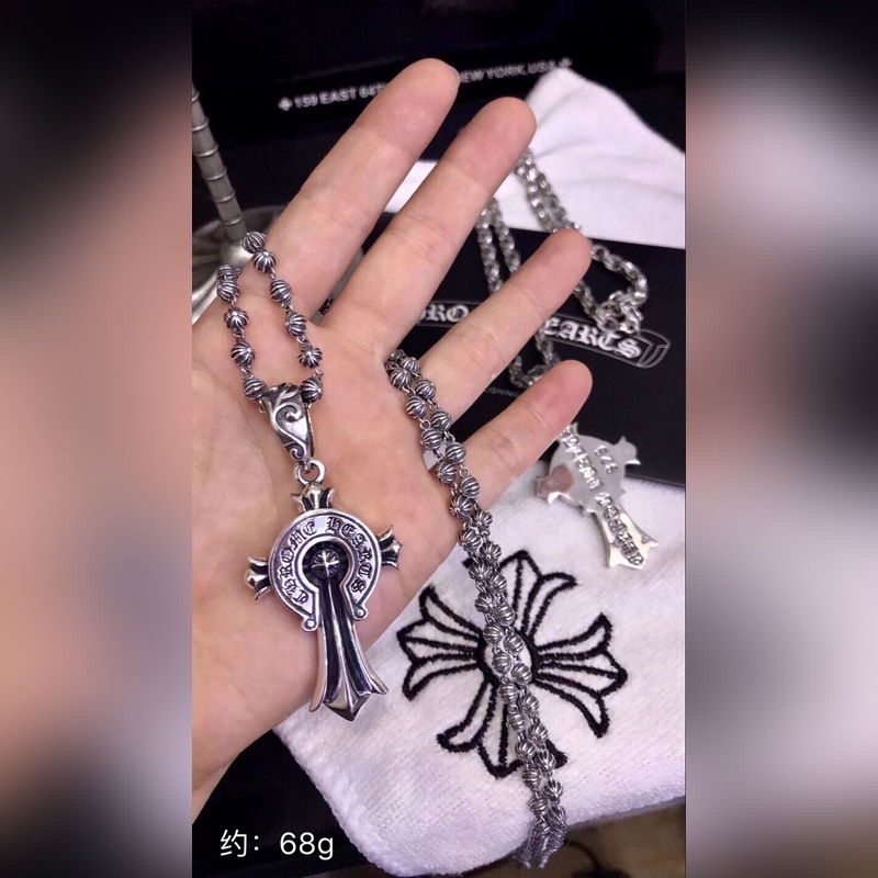 Chrome Hearts克羅心 馬蹄印吊墜項鍊 周柏豪同款