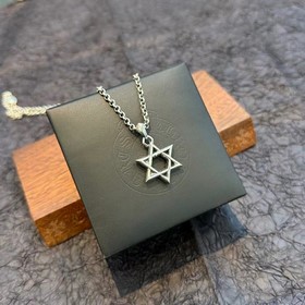 Chrome Hearts克羅心 經典複古六芒星吊墜 經典項鍊 凹凸造型不同的花