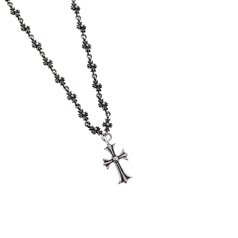 [原單對(duì)版] (配全套包裝) Chrome hearts克羅心 十字架一體項(xiàng)鍊
