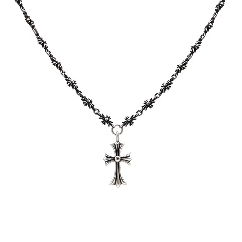 [原單對(duì)版] (配全套包裝) Chrome hearts克羅心 十字架一體項(xiàng)鍊