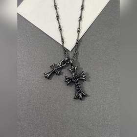 [原單對版] (配全套包裝) [Chrome Hearts克羅心十字架項鍊]