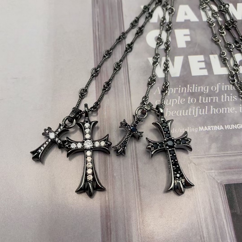 [原單對版] (配全套包裝) Chrome hearts克羅心十字架項鍊