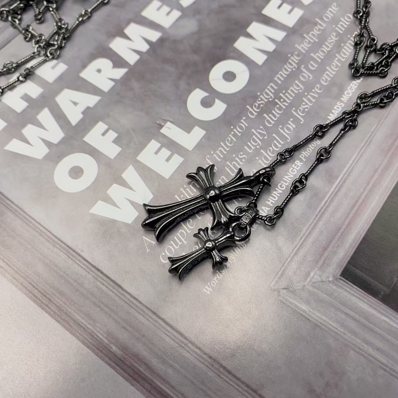 [原單對版] (配全套包裝) Chrome hearts克羅心十字架項鍊