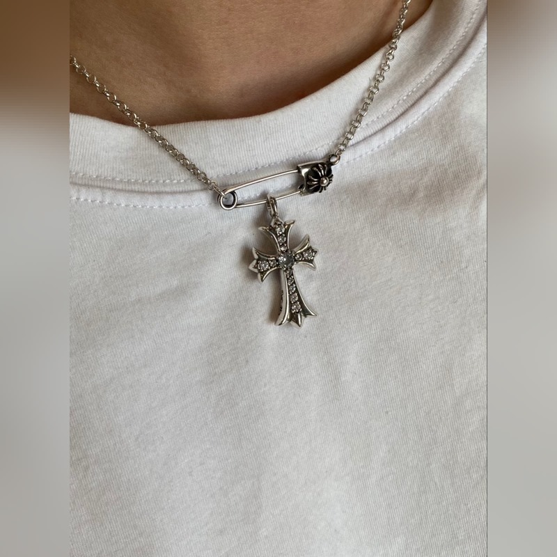 [原單對版] (配全套包裝) Chrome Hearts  克羅心別針項鍊