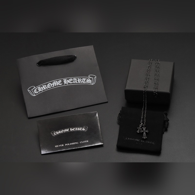 [原單對版] (配全套包裝) Chrome hearts克羅心 特別款雙十字架