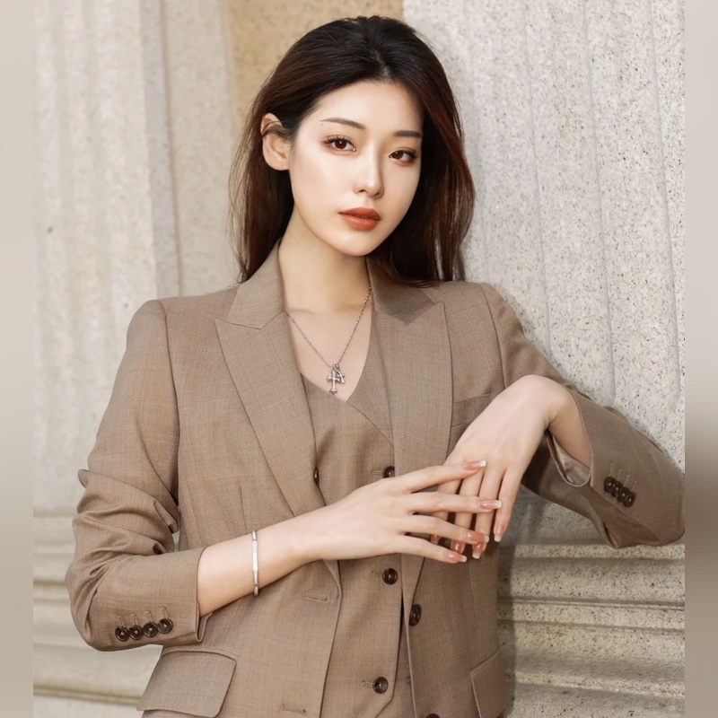 [原單對版] (配全套包裝) Chrome hearts克羅心 鍍18K金雙十