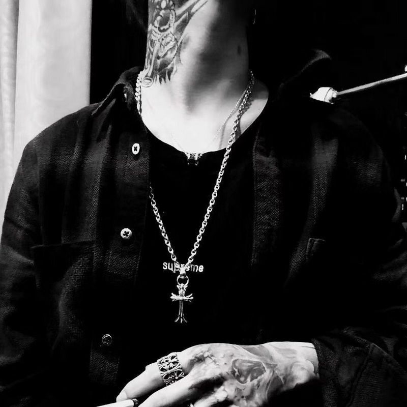 [原單對版] (配全套包裝) Chrome Hearts克羅心 經典款中號雙