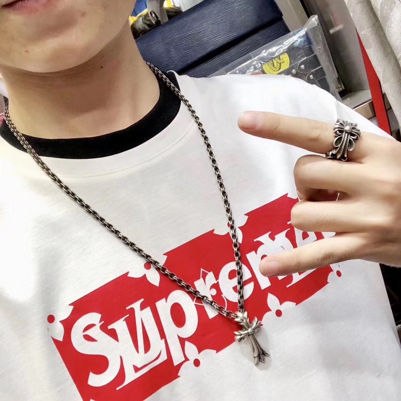 [原單對版] (配全套包裝) Chrome Hearts克羅心 經典款中號雙