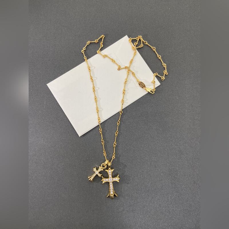 [原單對版] (配全套包裝) [Chrome Hearts克羅心十字架金色項鍊